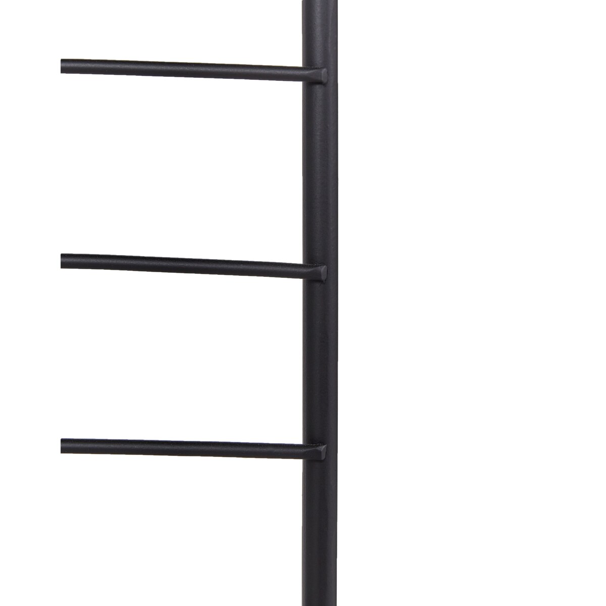 3-panelowy składany parawan pokojowy metalowy 135 x 170 cm czarny NOALE