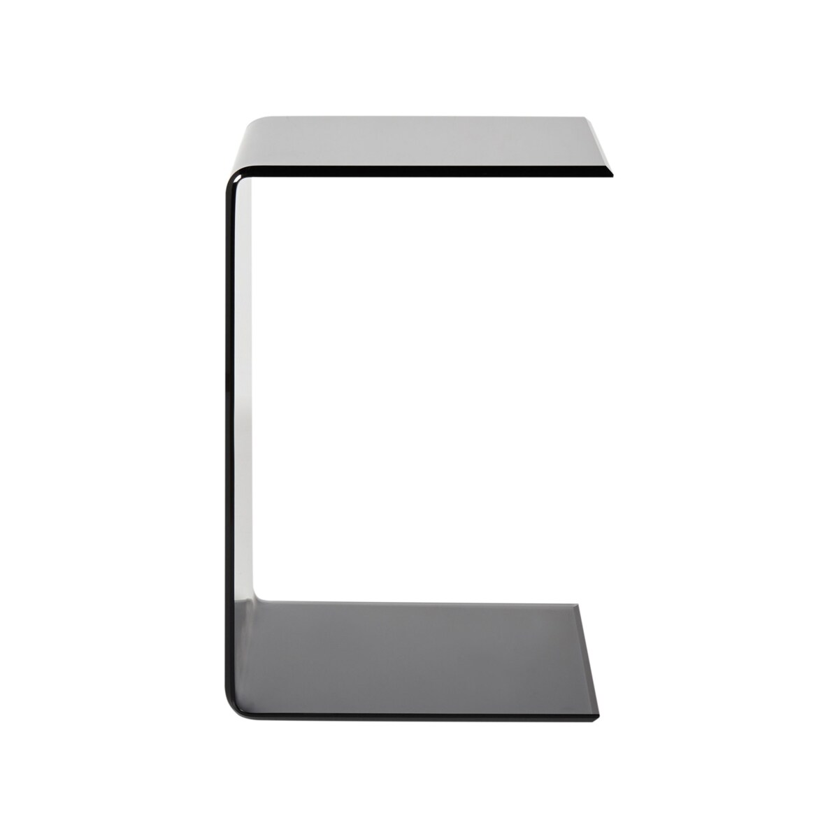 Stolik pomocniczy LOURDES Szkło Czarny