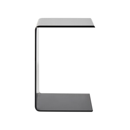 Stolik pomocniczy LOURDES Szkło Czarny