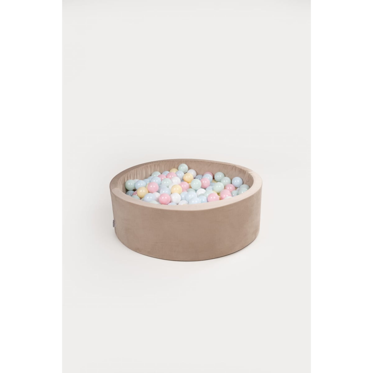 Suchy basen 30x90 - beżowy + 300 piłek PASTELOWE