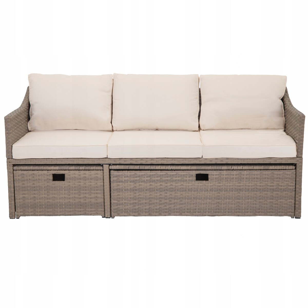 Modułowy zestaw mebli ogrodowych z technorattanu