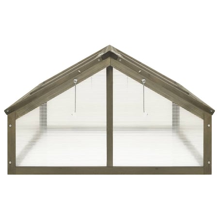 vidaXL Inspekt, szary, 114x80x50 cm, drewno jodłowe