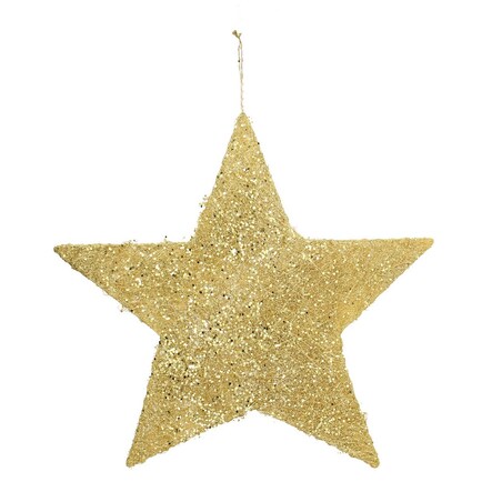 Dekoracja Golden Star 40cm boże narodzenie, święta, świąteczne, złoty, 40 x 1 cm