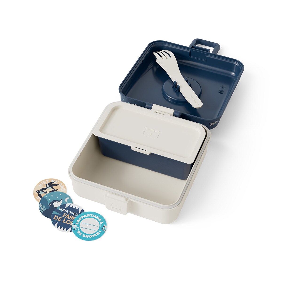 Monbento Snacky lunchbox dla dzieci 0,85 L Wolf