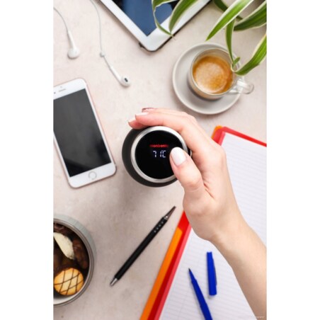 Butelka termiczna czarna Genius, 500 ml, Monbento