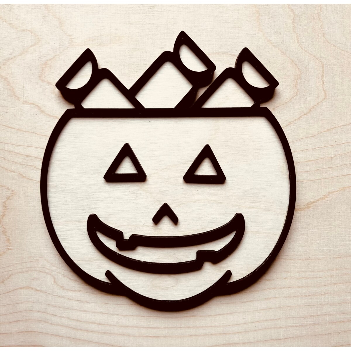 Sensoryczna wysypywanka drewniana DYNIA CUKIERKI Halloween Święto Dyni