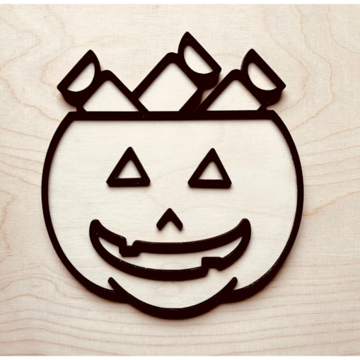 Sensoryczna wysypywanka drewniana DYNIA CUKIERKI Halloween Święto Dyni