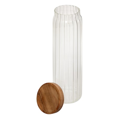 Pojemnik na makaron spaghetti HARMONY, ryflowane szkło, 1,3 l