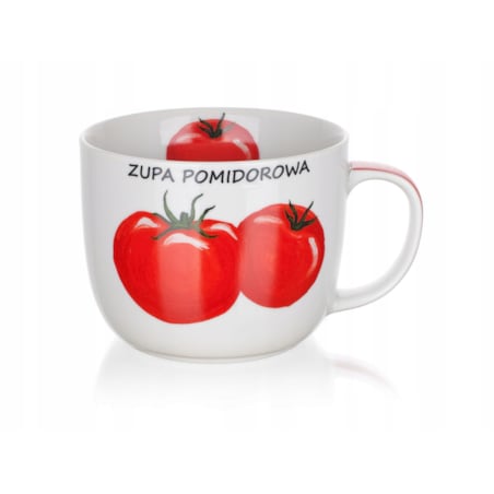 KUBEK miska na zupę DO POMIDOROWA z przepisem 730 ml banquet na prezent