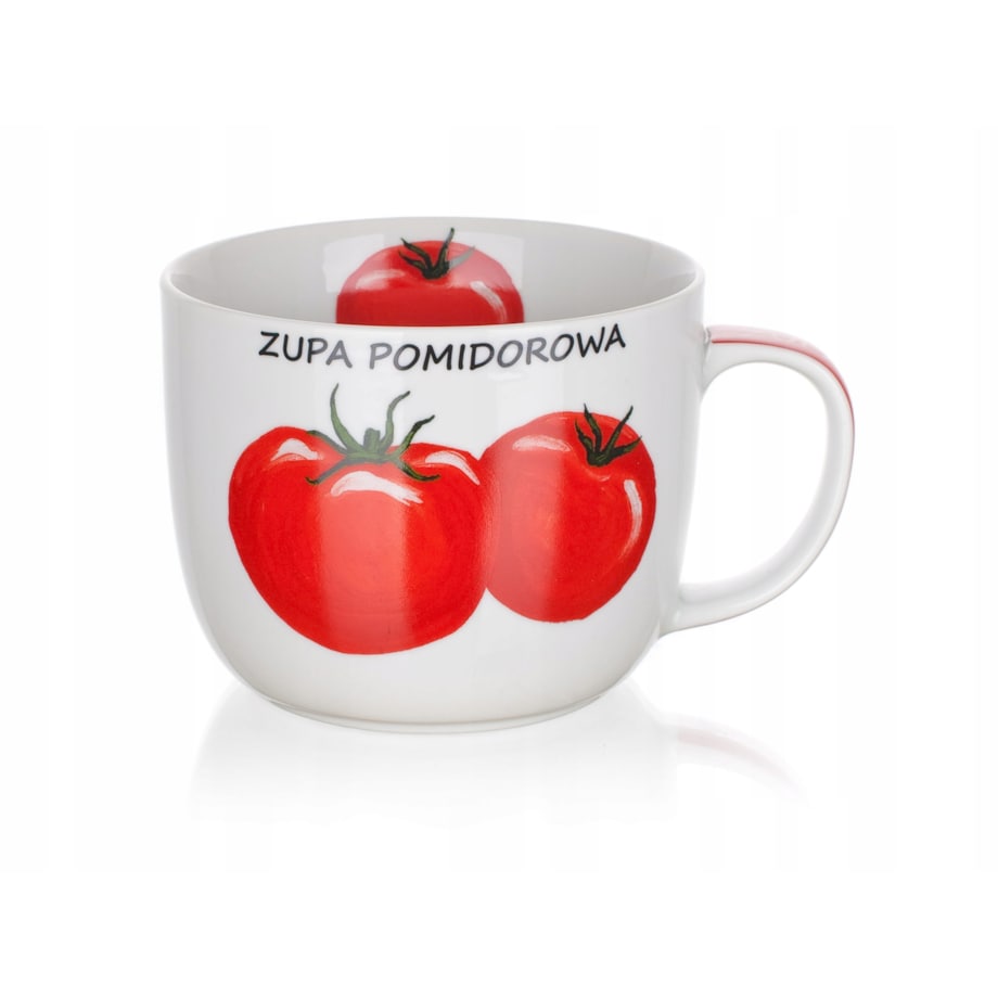 KUBEK miska na zupę DO POMIDOROWA z przepisem 730 ml banquet na prezent