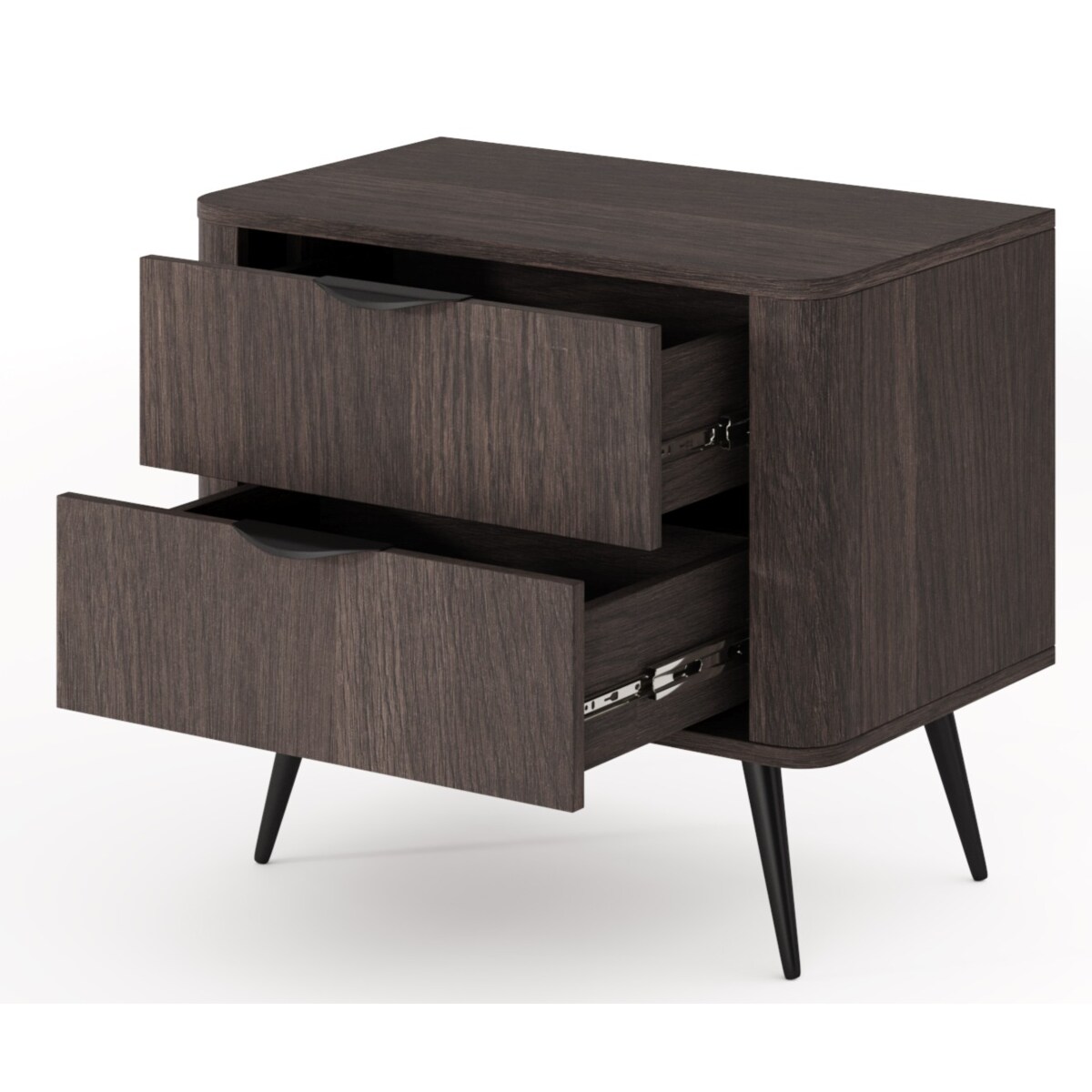 Stolik nocny do sypialni ERIS na wysokich nóżkach, Dąb Dunin