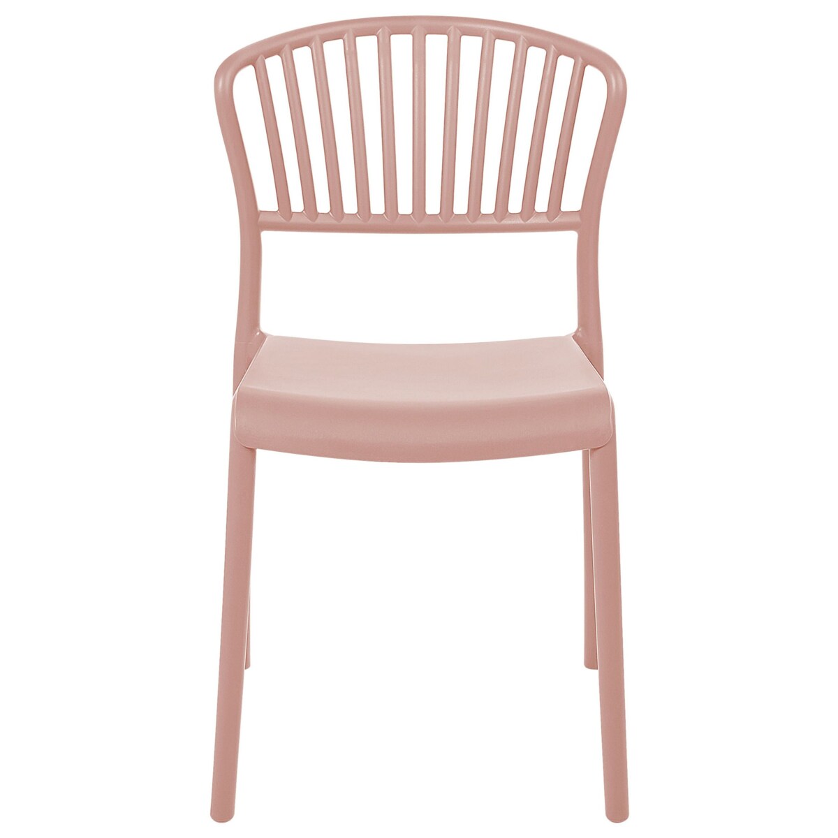 Zestaw 4 krzeseł do jadalni różowy GELA