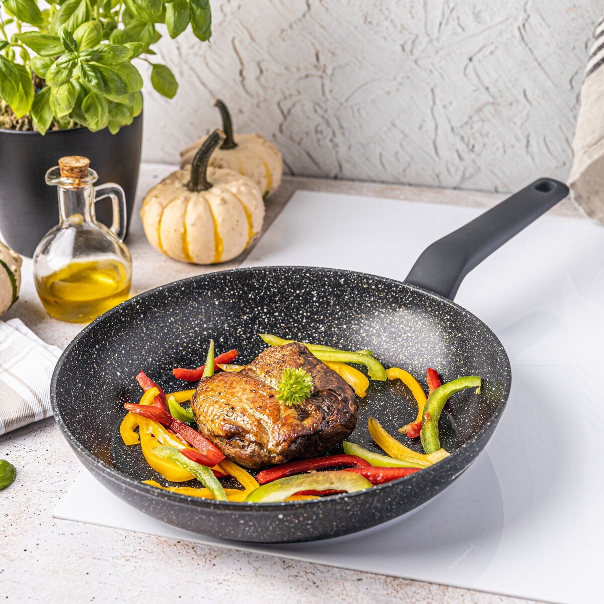 Patelnia z powłoką marmurową 28cm indukcja KLAUSBERG