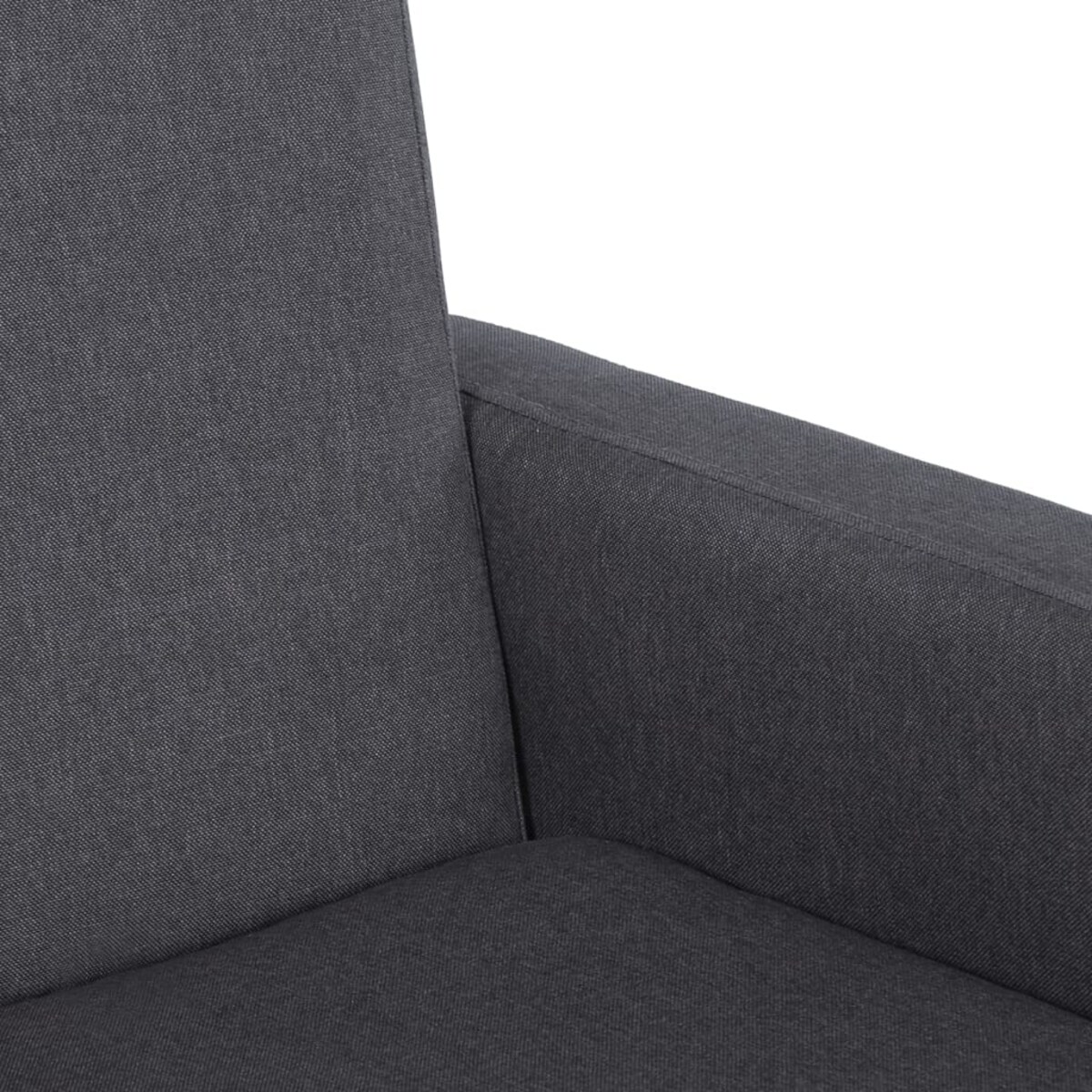 vidaXL Fotel bujany, ciemnoszary, tapicerowany tkaniną