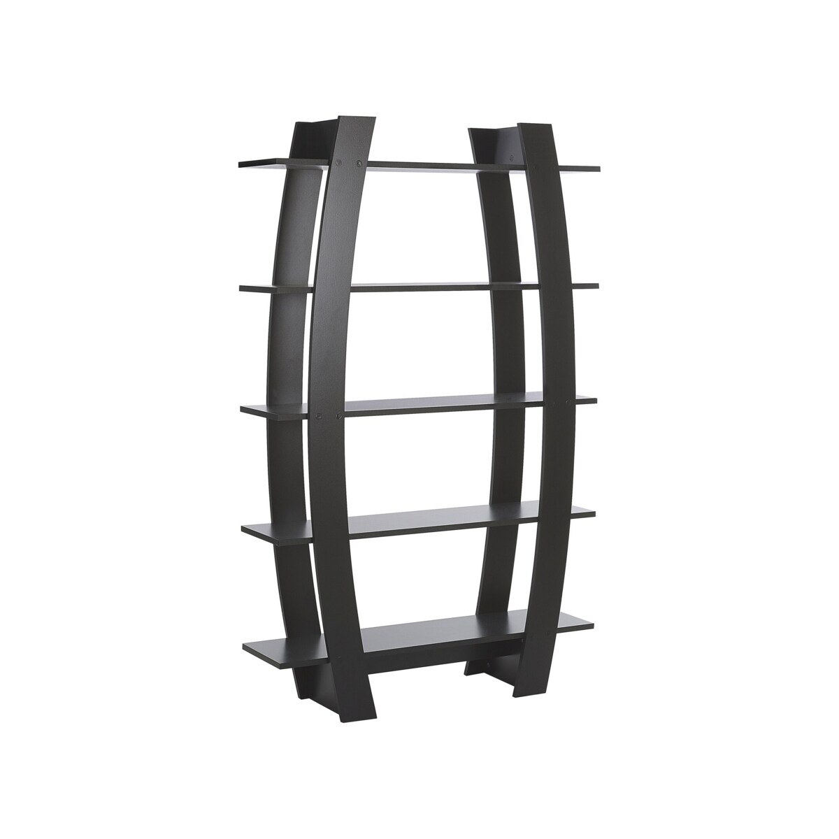 Regał 5 półek czarny KENER