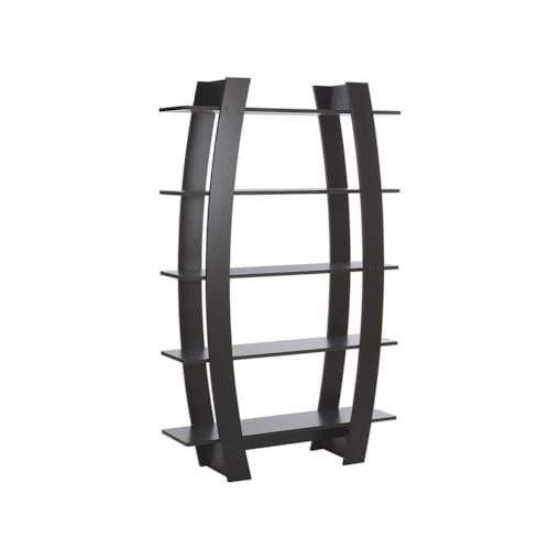 Regał 5 półek czarny KENER