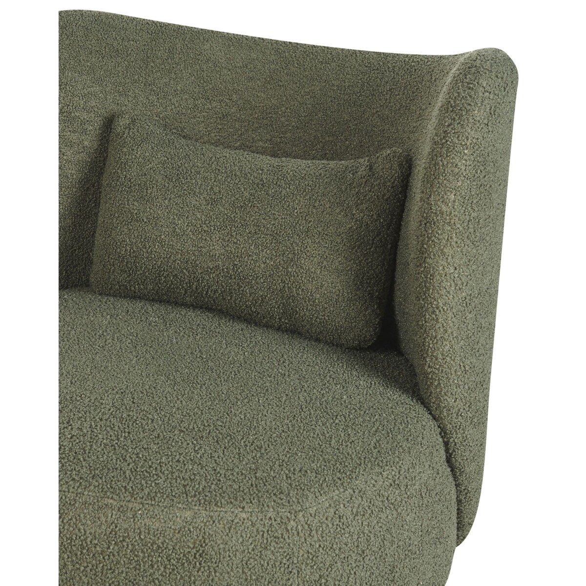 Fotel boucle ciemnozielony OTSBY