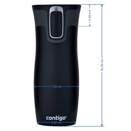 Kubek termiczny Contigo West Loop 2.0 470 ml - czerwony - Kwiaty
