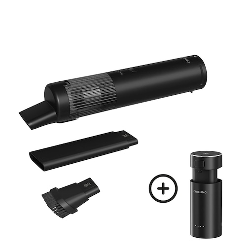 ZWILLING XTEND Zestaw startowy: bezprzewodowy odkurzacz + bateria czarny
