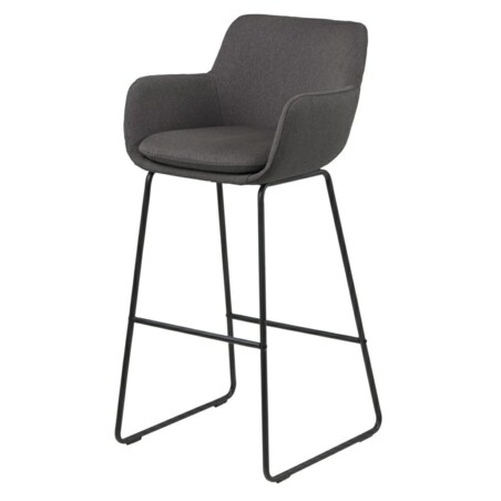Stołek barowy Lisa dark grey tapicerowany