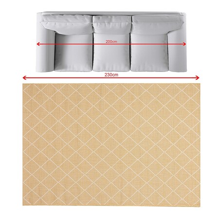 Dywan Lineo honey gold/snow white 160x230cm, 160 x 230 cm