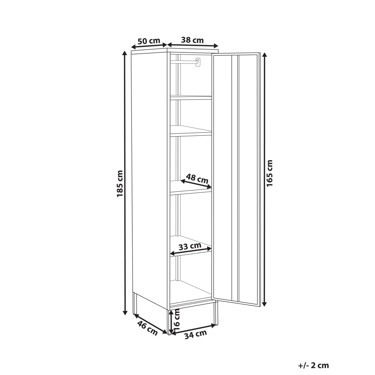 Szafka biurowa FROME Metal Biały