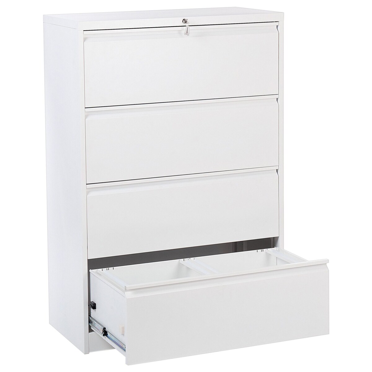 Szafka biurowa metalowa biała HALITE