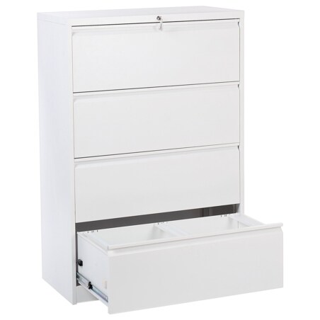 Szafka biurowa metalowa biała HALITE