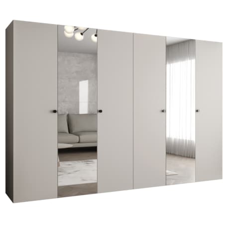 Szafa uchylna otwierana PARMA 2 300 wys. 202 cm Kaszmir + u. Czarny