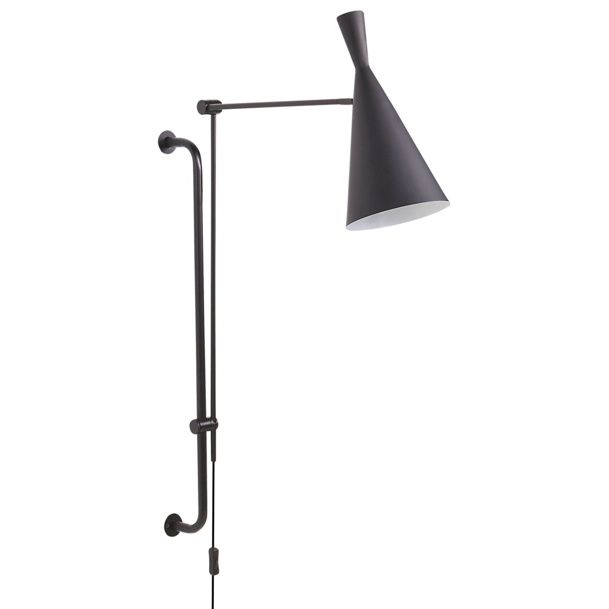 Lampa ścienna MARISA Regulowana Metal Czarny