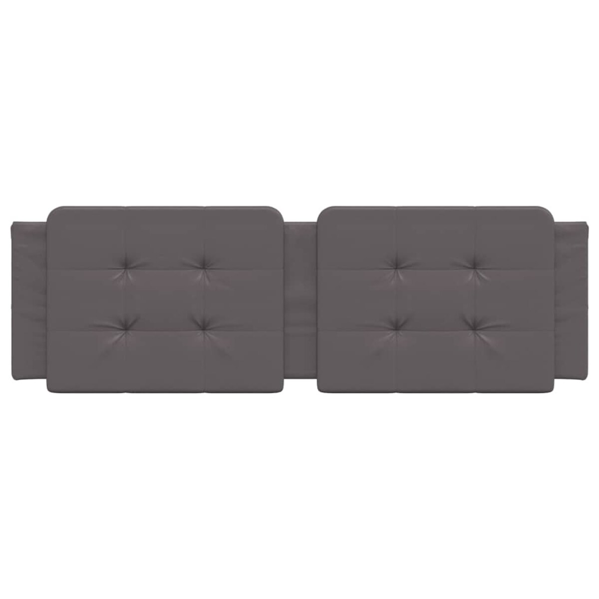 vidaXL Poduszka na wezgłowie, Zadar, szara, 160 cm, sztuczna skóra