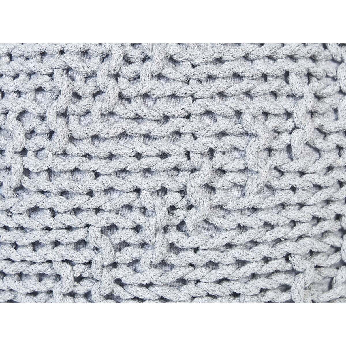 Puf 50 x 35 cm szary PRIENE