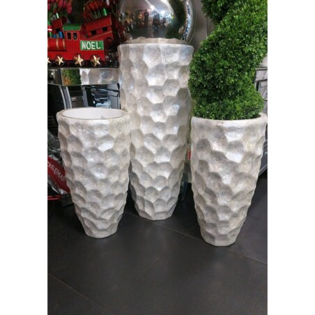 Srebrna donica perłowa muszelkowa Glamour Premium 90