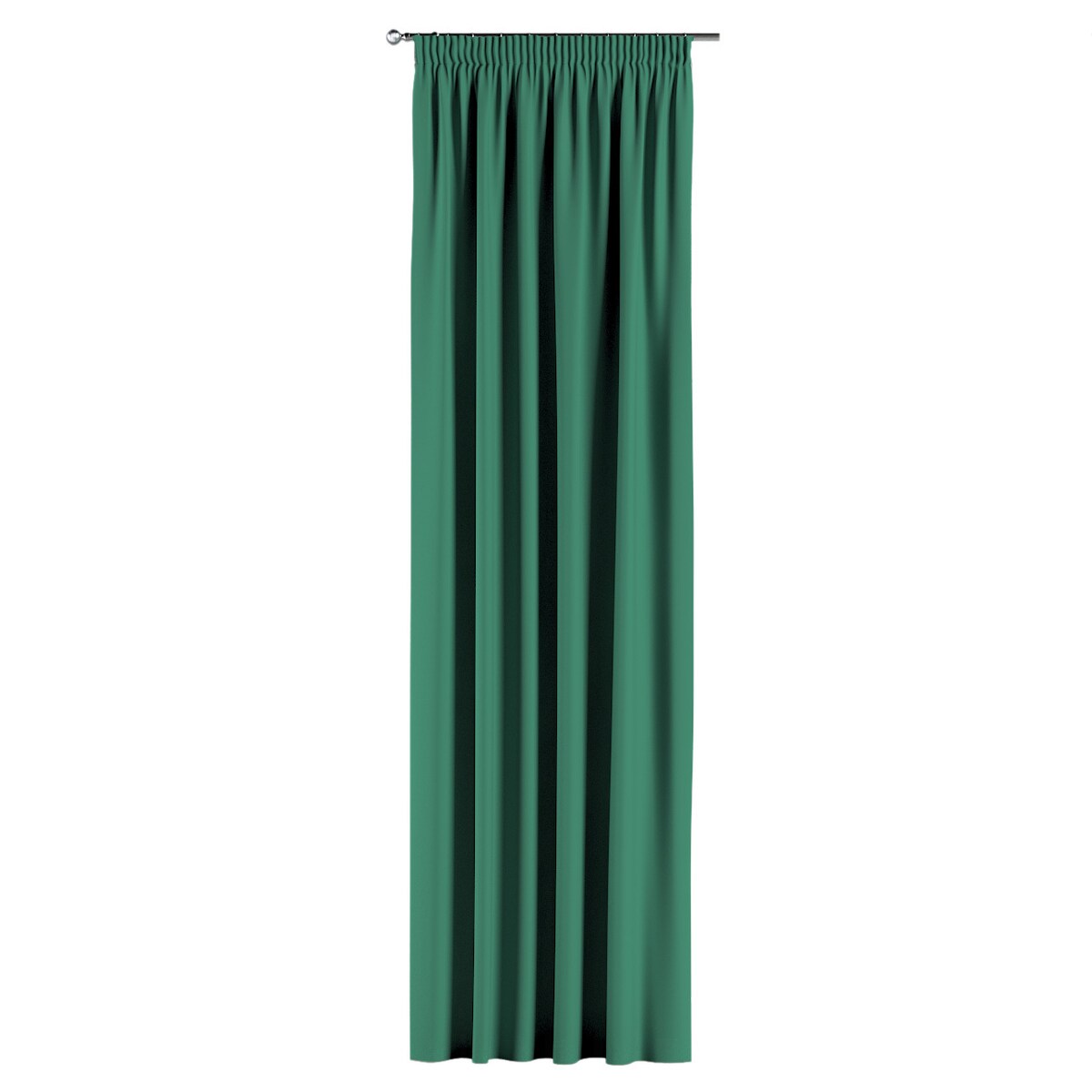 Zasłona na taśmie marszczącej 1 szt. 130x245 butelkowa zieleń