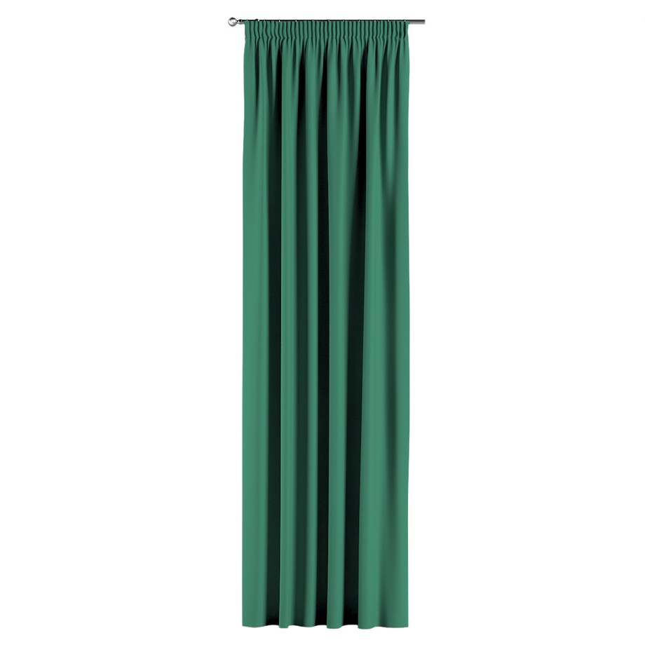 Zasłona na taśmie marszczącej 1 szt. 130x245 butelkowa zieleń