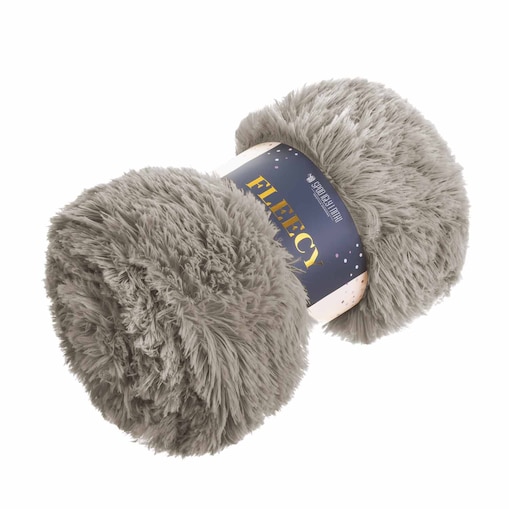 Futrzany Koc Włochacz 200x220 FLEECY Ciemny Beż