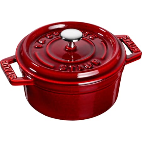 Mini garnek żeliwny okrągły Staub - 250 ml, Grenadynowy