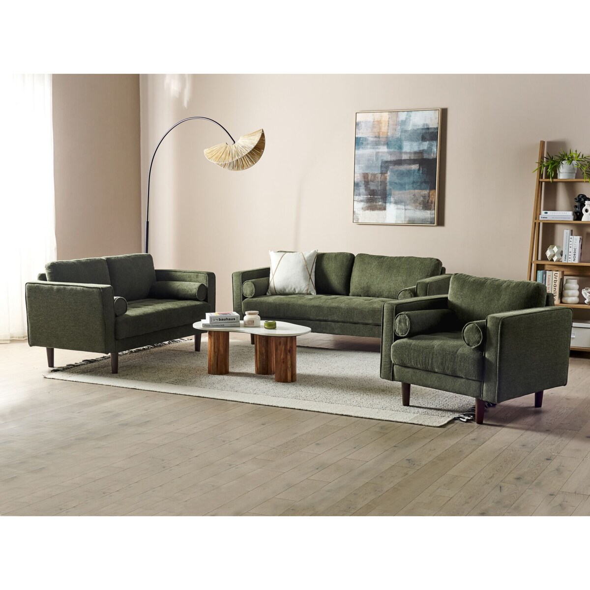 Komplet wypoczynkowy dla 6 osób NURMO Ciemnozielony