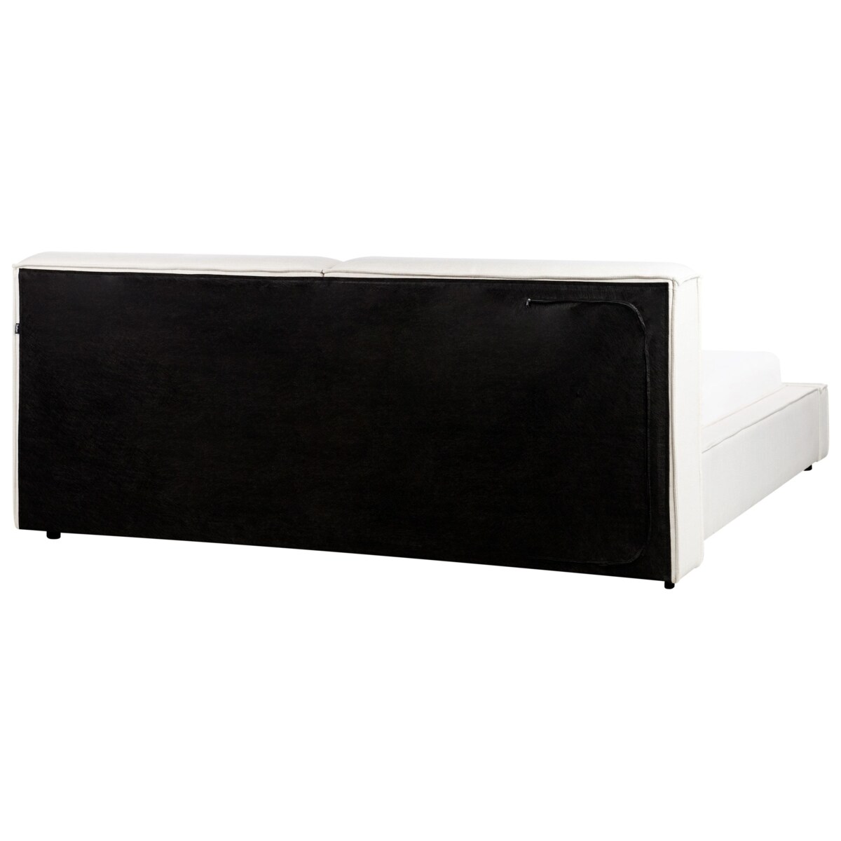 Łóżko tapicerowane 180 x 200 cm złamana biel LINARDS