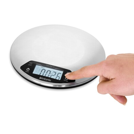 Cyfrowa waga kuchenna okrągła z timerem 48 05 60
