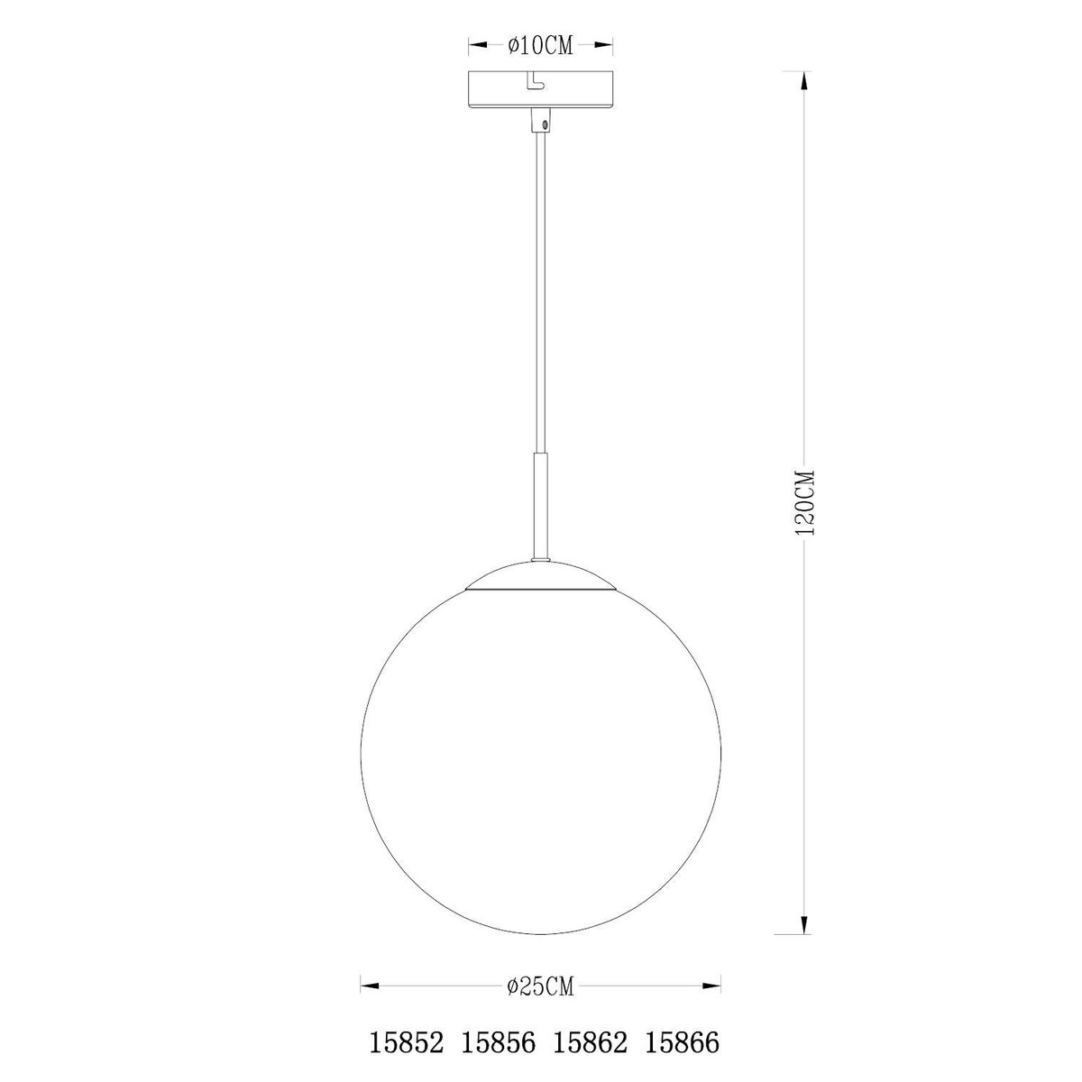 LAMPA wisząca VARUS 15856 Globo szklana OPRAWA zwis kula ball złota przezroczysta