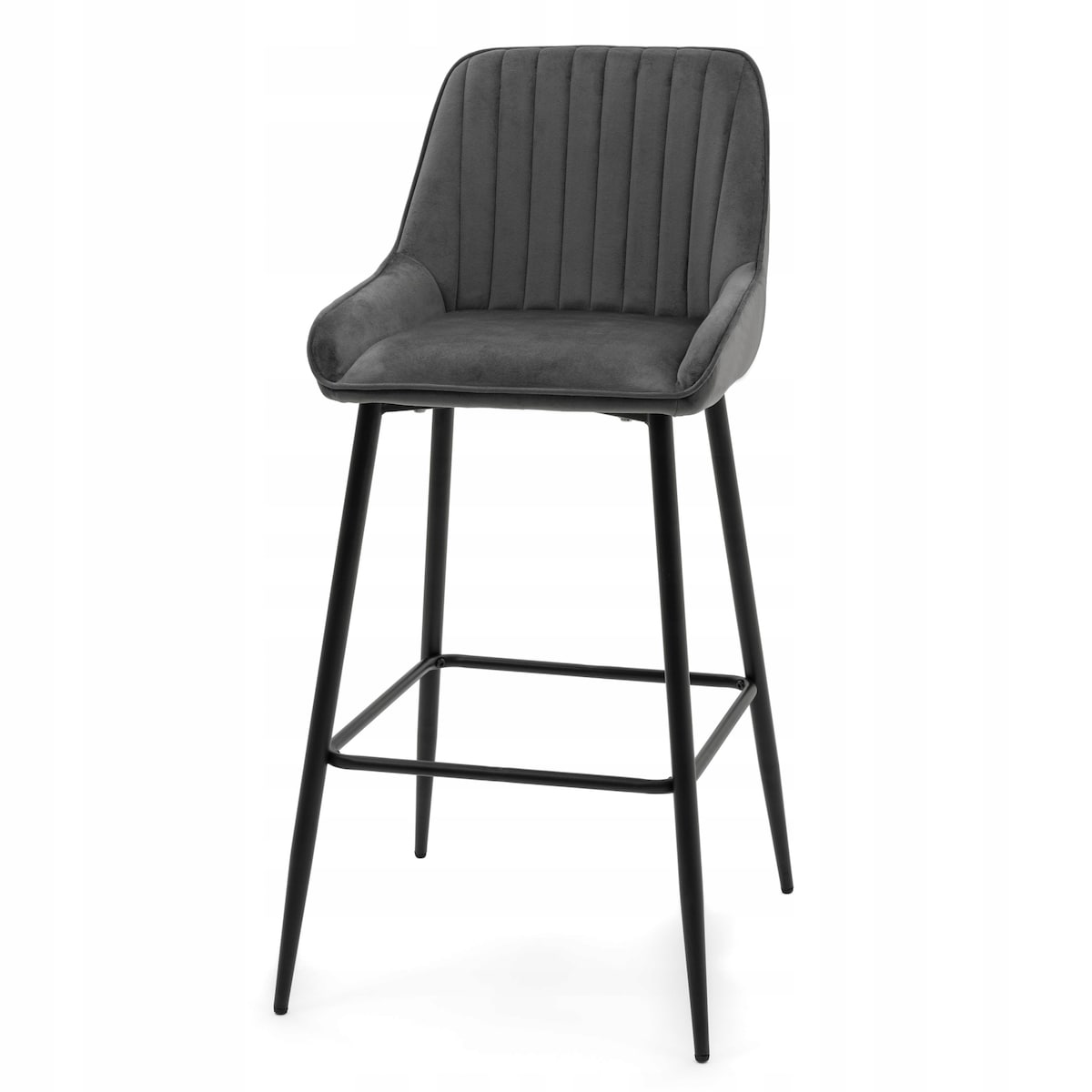 Hoker tapicerowany welurowy do salonu jadalni barowy glamour PASSO