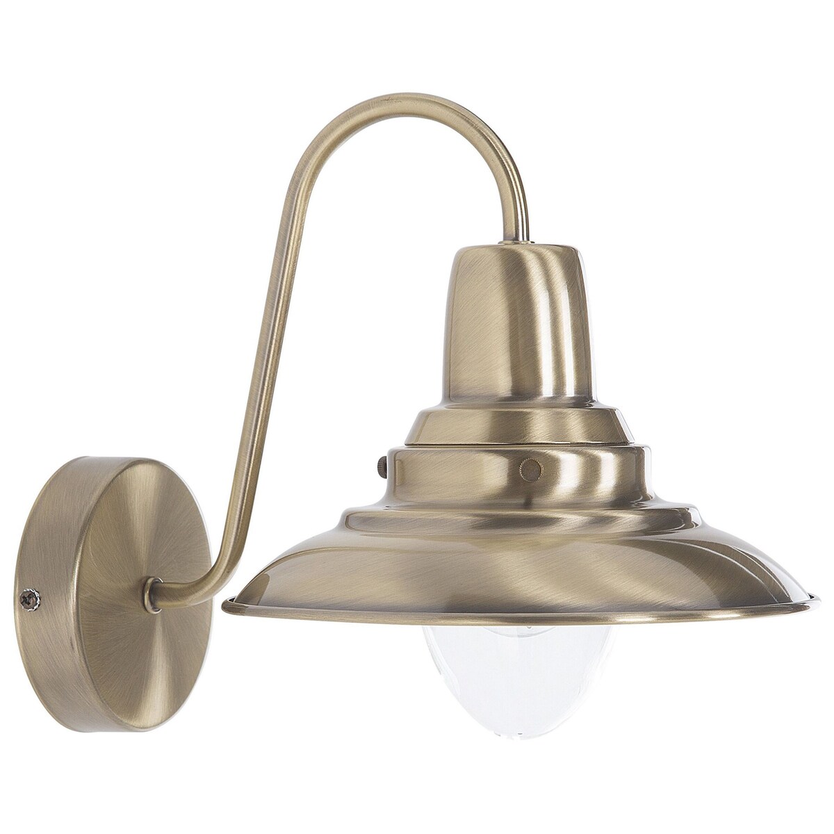 Lampa ścienna LUZA Mosiężny Metal