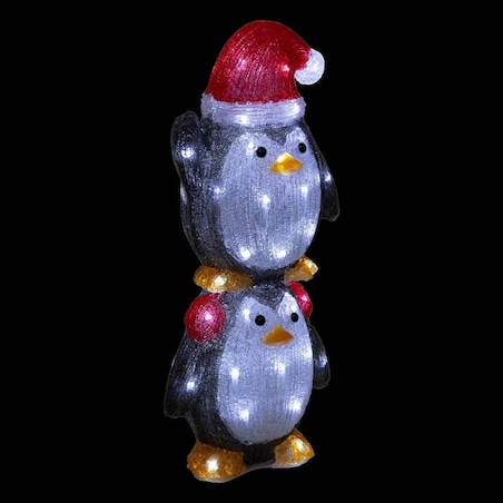 Dekoracja świetlna zewnętrzna, Pingiwnki, 60 LED, 49 cm