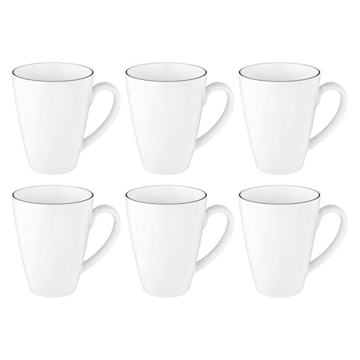 SELTMANN LIDO BLACK LINE Zestaw 6 kubków z uchwytem 350 ml