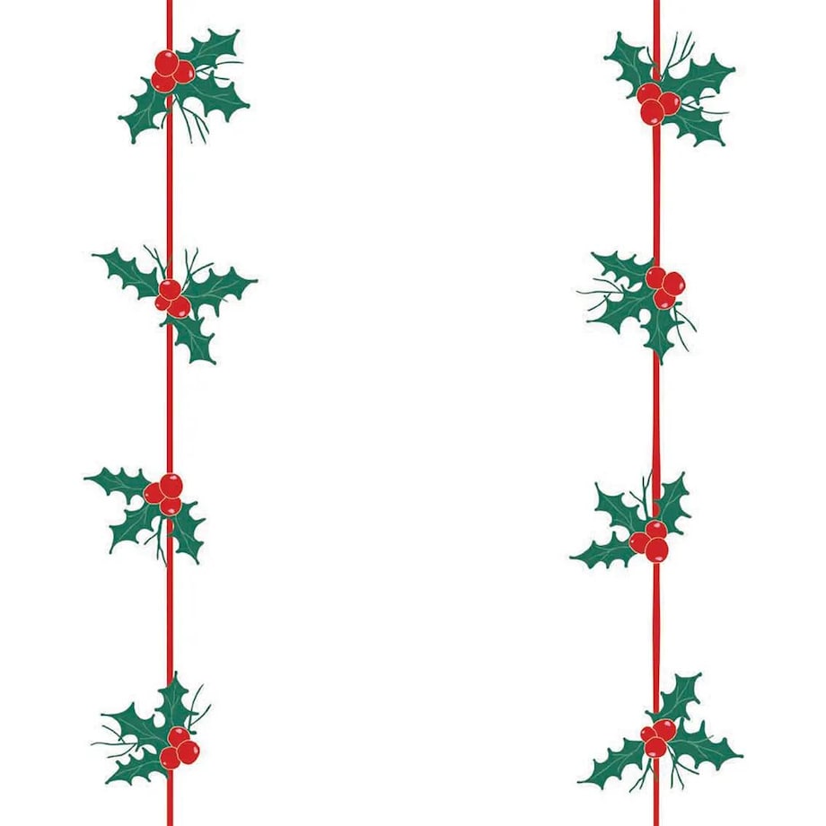 Bieżnik świąteczny - drzewko świąteczne paski - 40x250