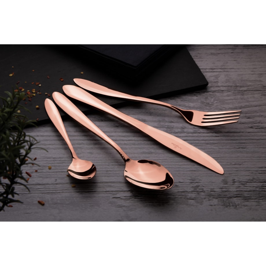 Komplet sztućców 24-elementy satynowe złoto Berlinger Haus BH-2623