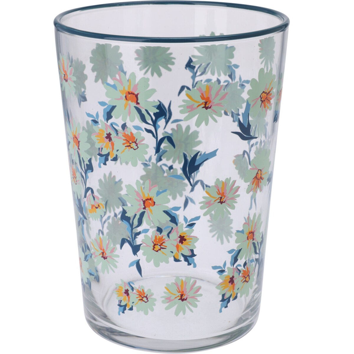 Duża szklanka w kwiatowy wzór, 510 ml