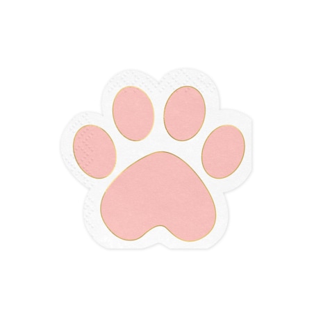 Serwetki - Łapki Kotka, mix, 15,5 x 14,5 cm (1 op. / 12 szt.)