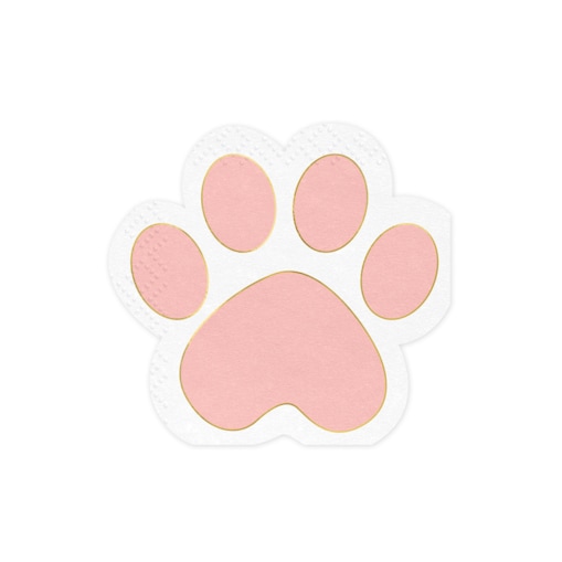 Serwetki - Łapki Kotka, mix, 15,5 x 14,5 cm (1 op. / 12 szt.)